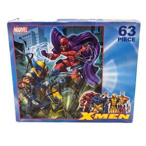 Marvel X-Men 63 Pc Puzzle Bring It On Magneto Wolverine 2006 Mega Brand Complete